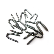 electro galvanized stainless steel u nails q195 q235 for farm fence 4-14mm fence staples galvanized u type nail